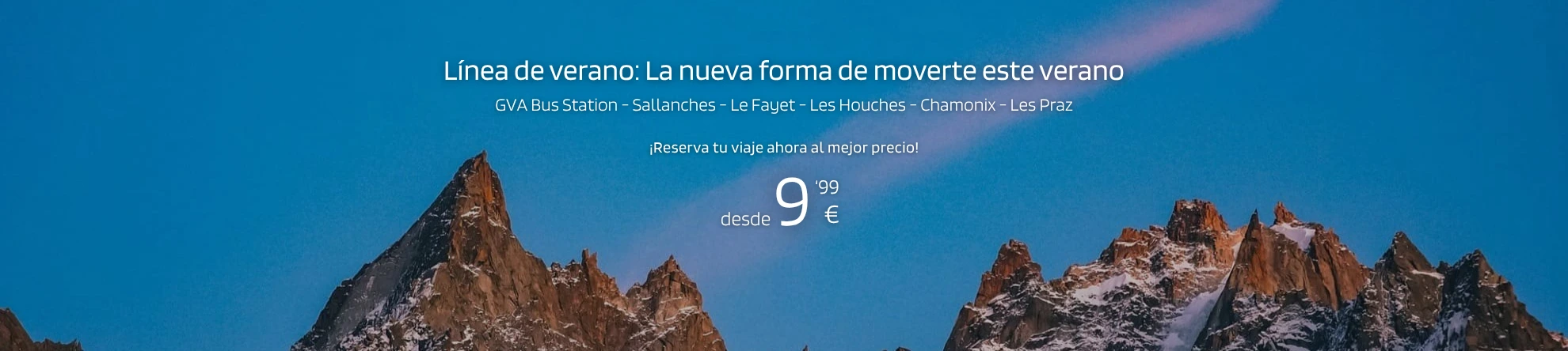 Traslados desde el aeropuerto de Ginebra a Chamonix